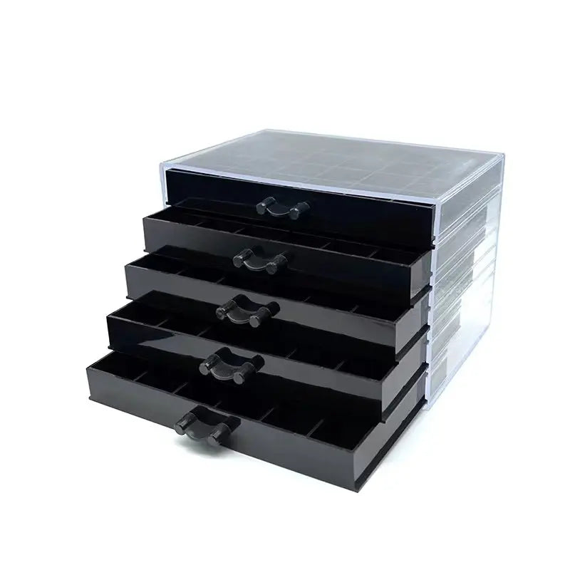 120 Grid Acrylic 5-Layer Drawer Detachable Jewelry Storage Box