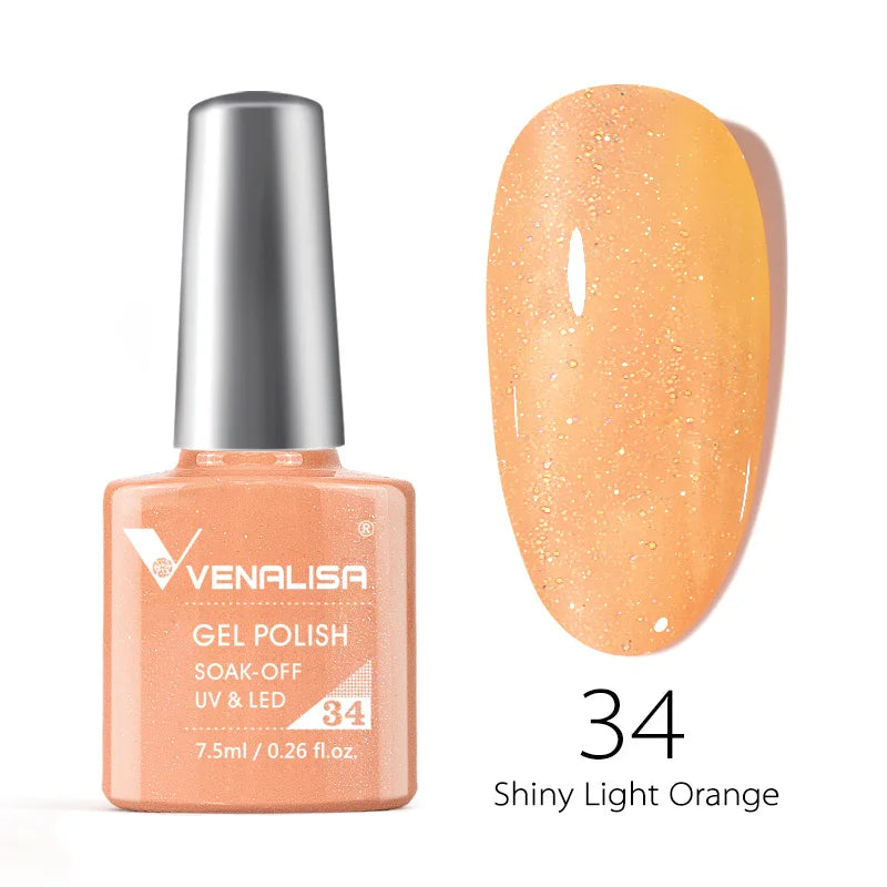VENALISA Nail Glitter Gel Polish Semi Permanent Gellack.
