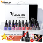 VENALISA Nail Glitter Gel Polish Semi Permanent Gellack.