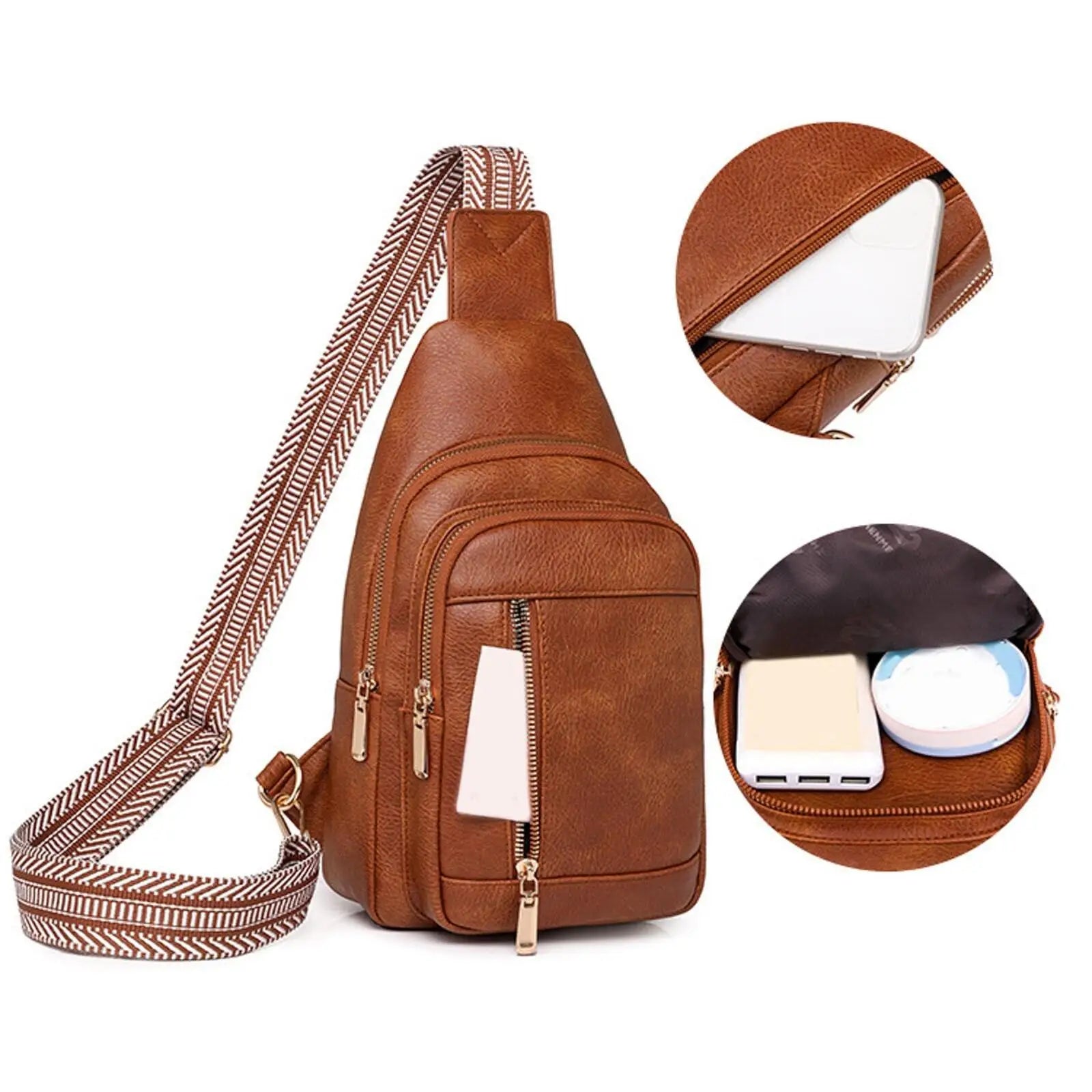 Women's Crossbody Shoulder Bag Leather