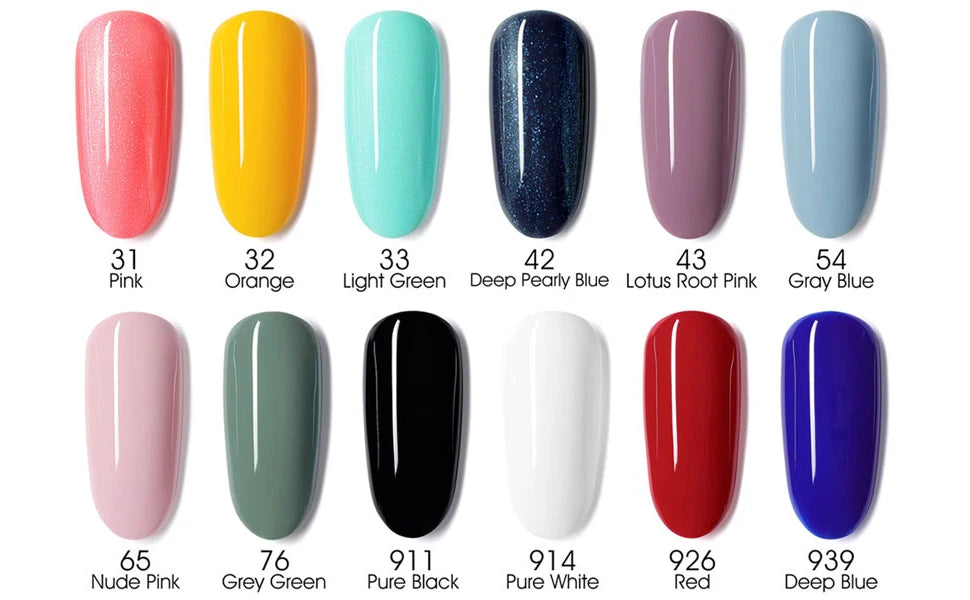 VENALISA Nail Glitter Gel Polish Semi Permanent Gellack.