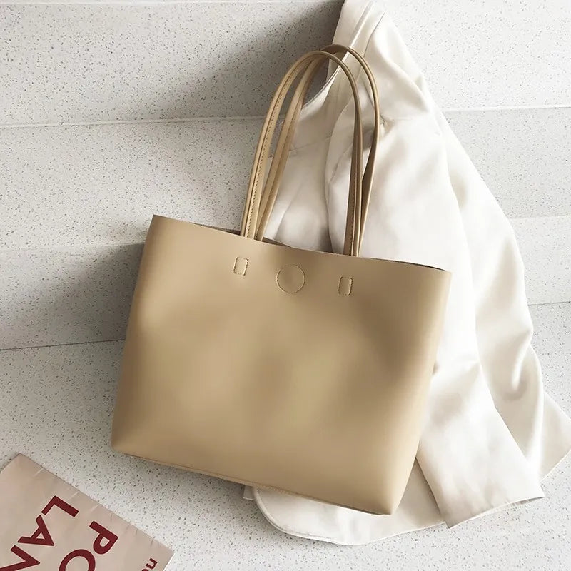 Women Shoulder Bag PU Leather Tote Handbag.