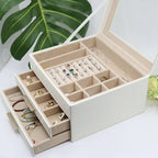 Exquisite Three-layer Large Jewelry Storage Box