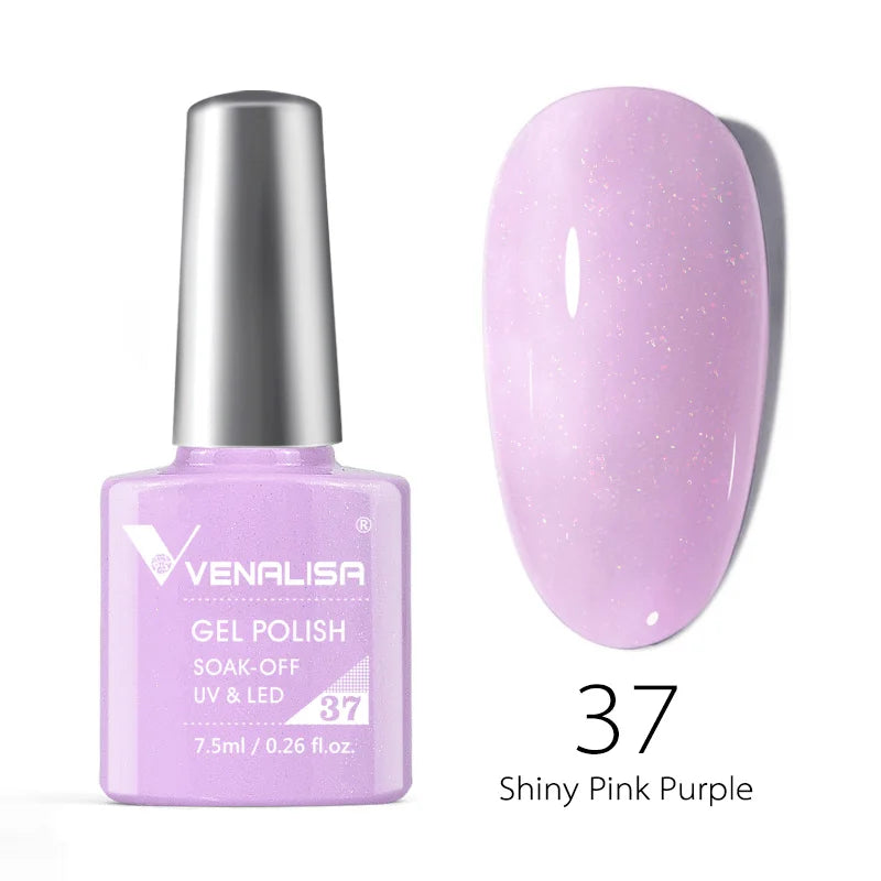 VENALISA Nail Glitter Gel Polish Semi Permanent Gellack.