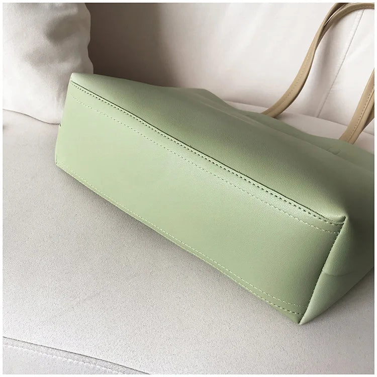 Women Shoulder Bag PU Leather Tote Handbag.
