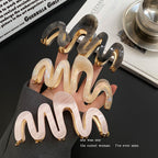 Jelly Wave Hair Claw Hairpin.