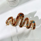 Jelly Wave Hair Claw Hairpin.
