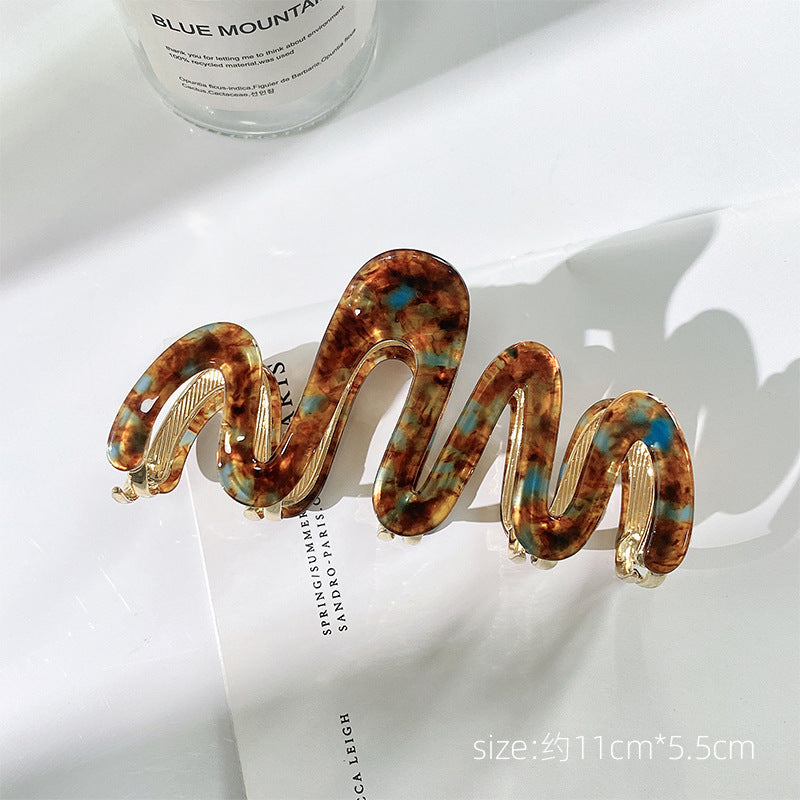 Jelly Wave Hair Claw Hairpin.
