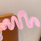 Jelly Wave Hair Claw Hairpin.
