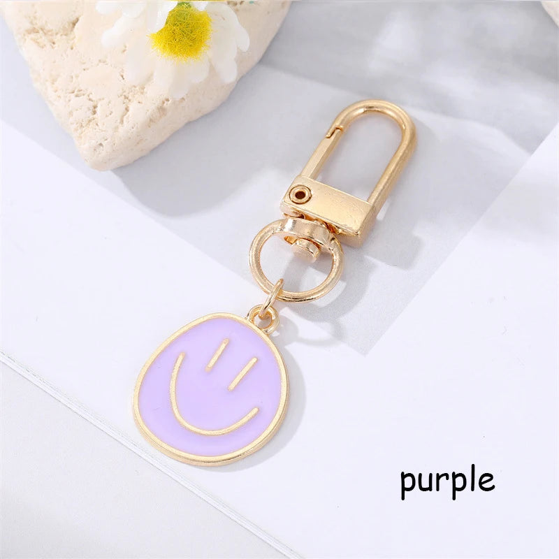Lovely Smile Face Keychain Cute Bag Accessories.