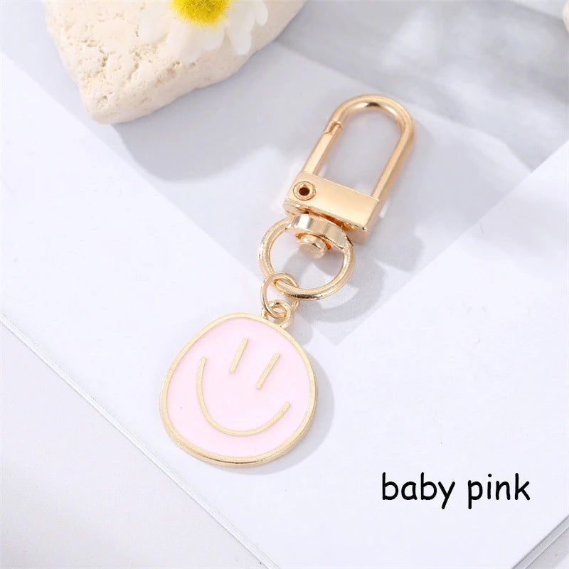 Lovely Smile Face Keychain Cute Bag Accessories.
