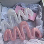 Jelly Wave Hair Claw Hairpin.