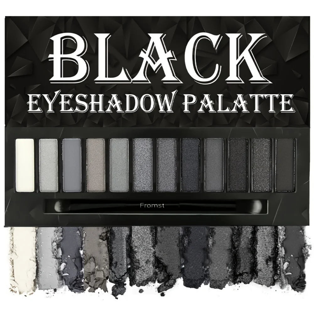 12 Color Matte Eyeshadow Plate Eye Makeup Waterproof