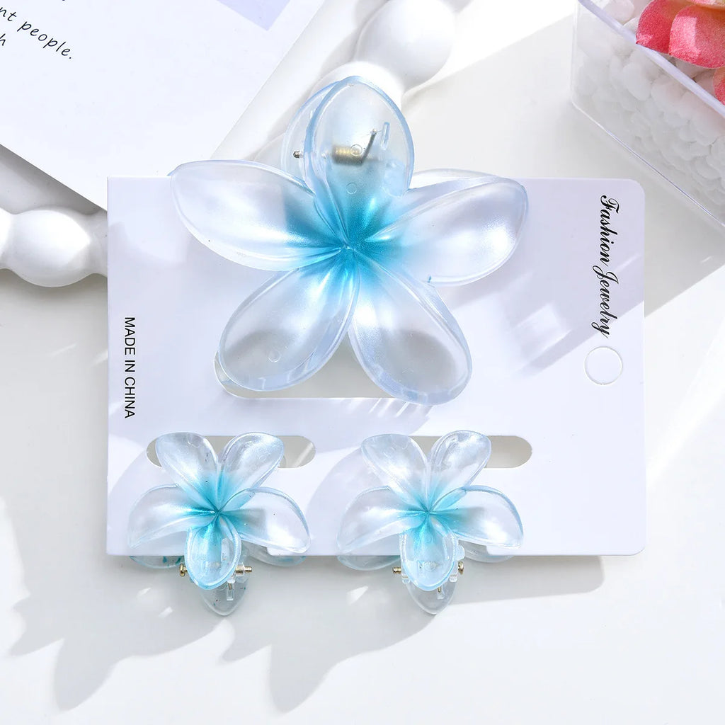 Egg Flower Hair Clips Gradient Candy Colors