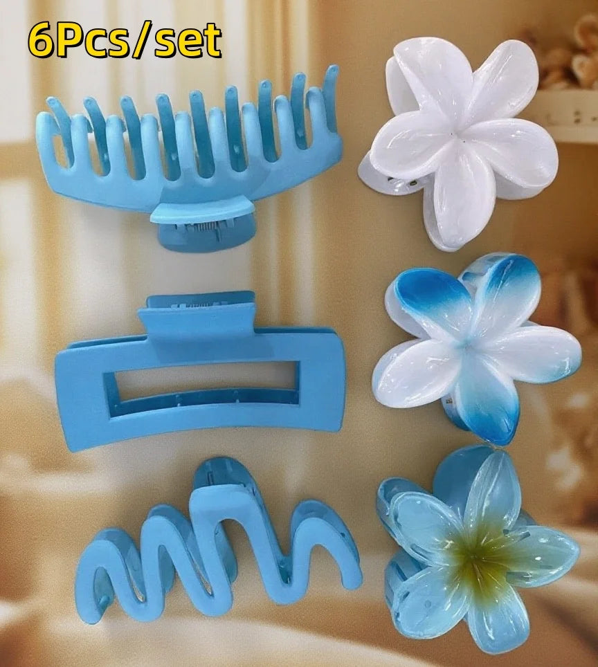 Egg Flower Hair Clips Gradient Candy Colors