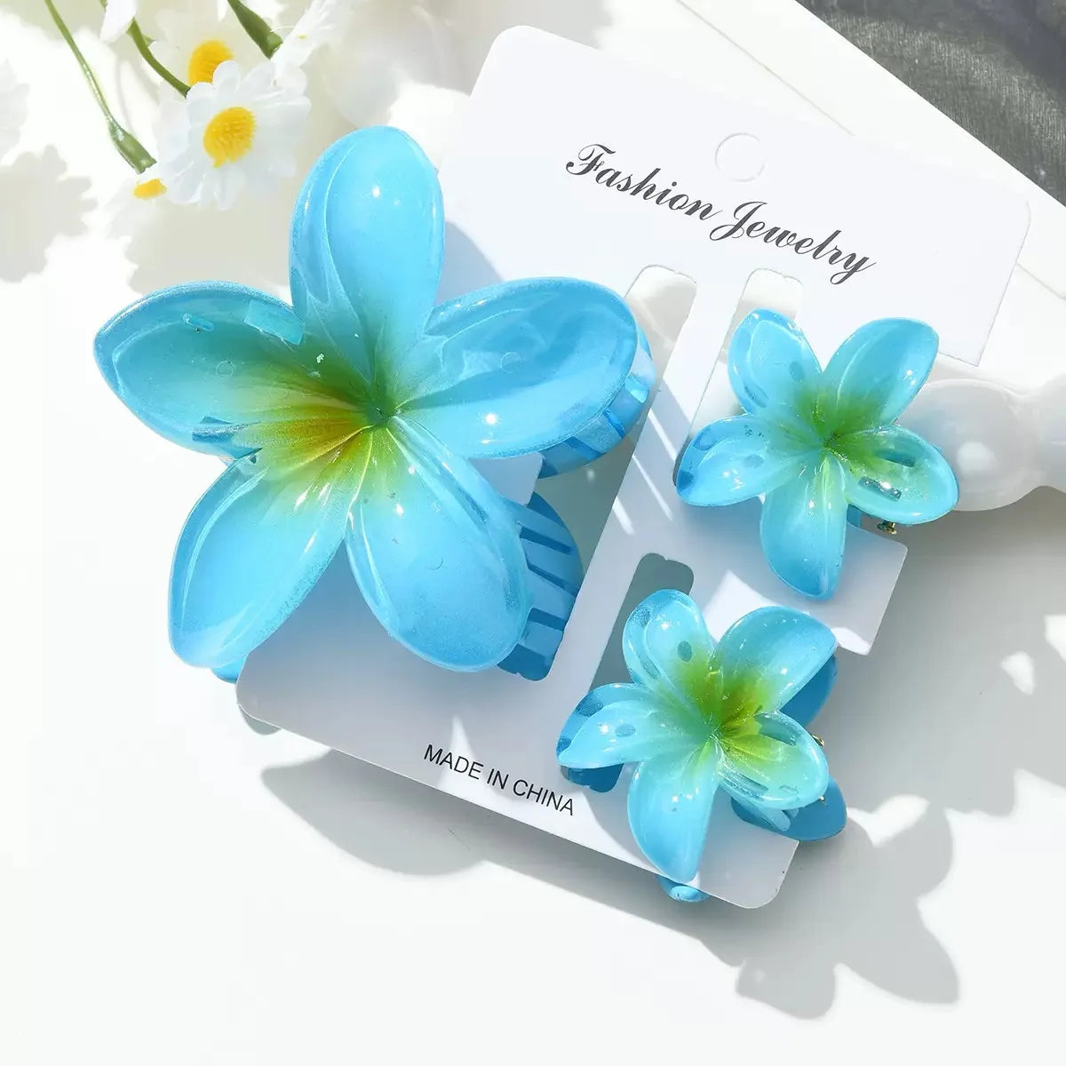 Egg Flower Hair Clips Gradient Candy Colors