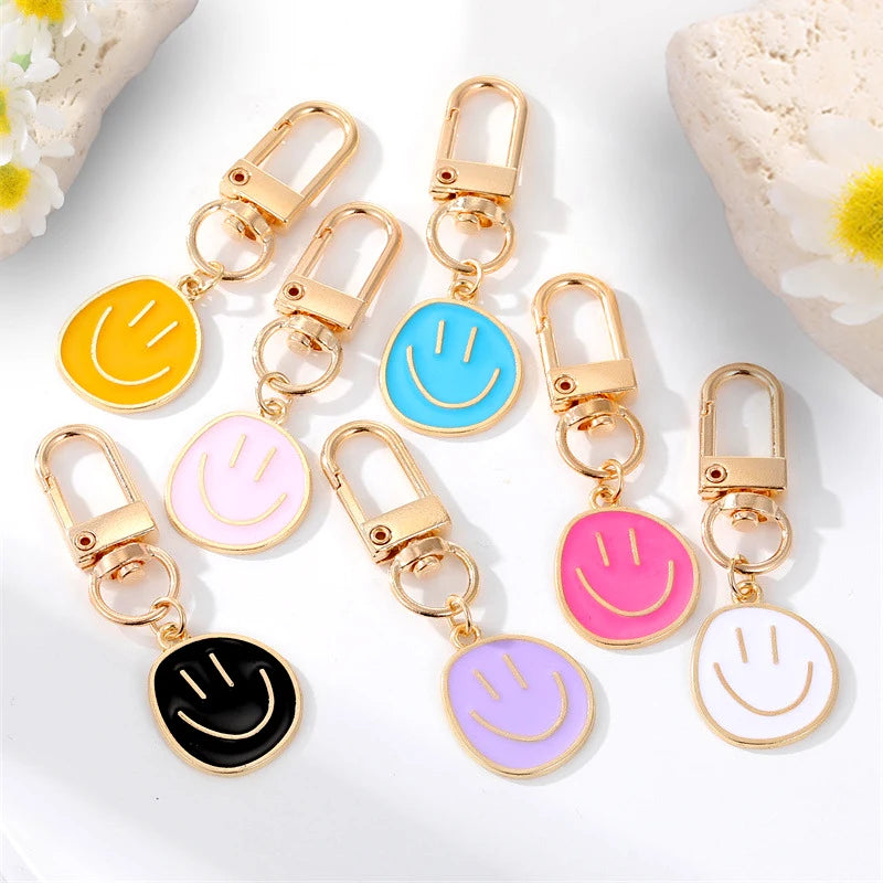 Lovely Smile Face Keychain Cute Bag Accessories.