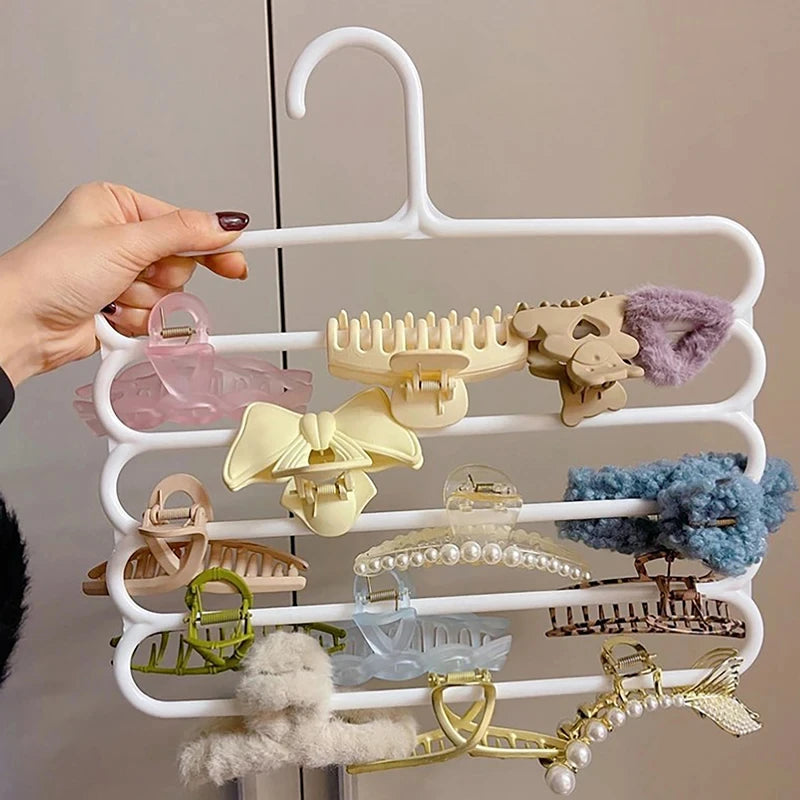 5 Layers Hair Claw Storage Rack Organizer