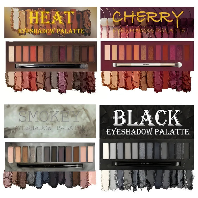 12 Color Matte Eyeshadow Plate Eye Makeup Waterproof