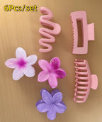 Egg Flower Hair Clips Gradient Candy Colors