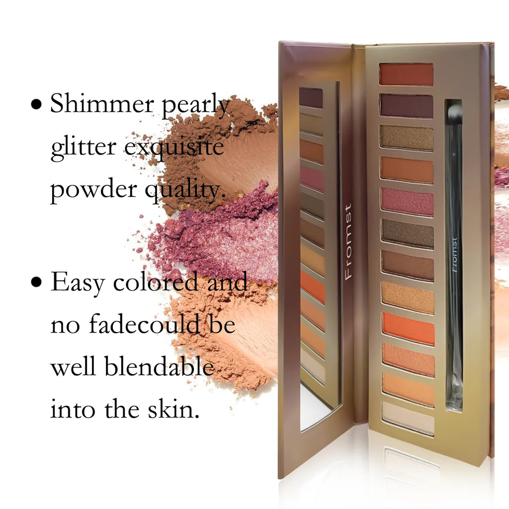 12 Color Matte Eyeshadow Plate Eye Makeup Waterproof
