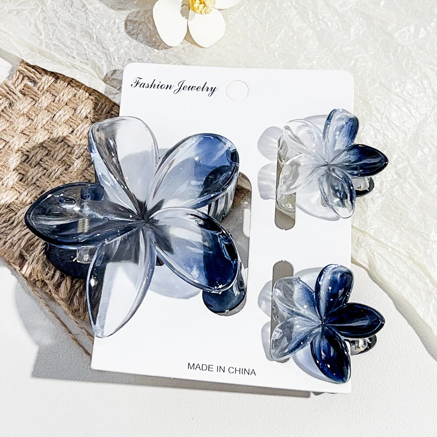 Egg Flower Hair Clips Gradient Candy Colors
