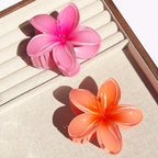 Hawaiian Gradient Flower Hair Claw Clip