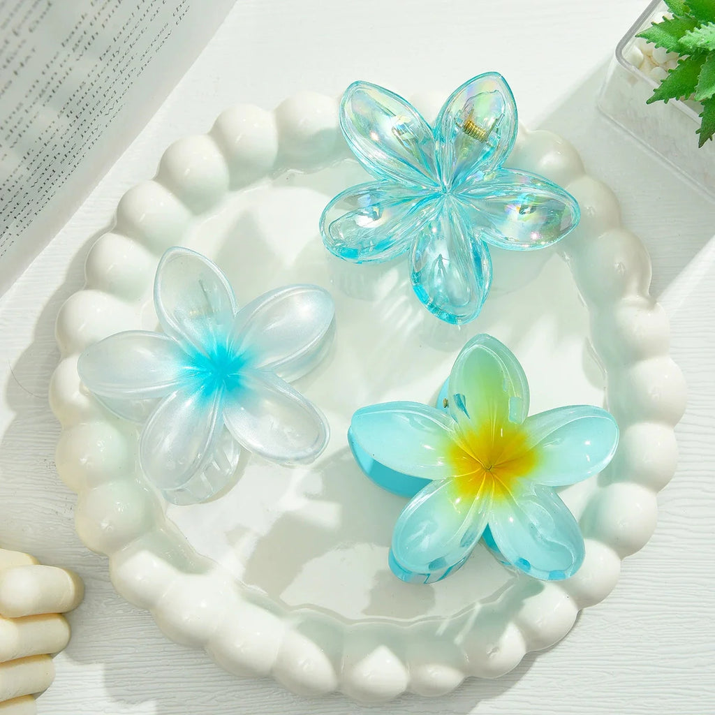 Egg Flower Hair Clips Gradient Candy Colors