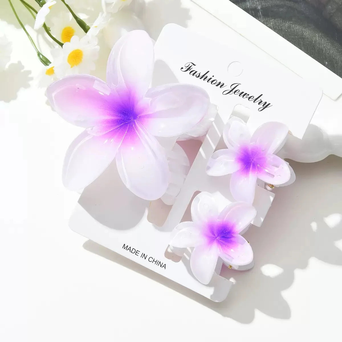 Egg Flower Hair Clips Gradient Candy Colors