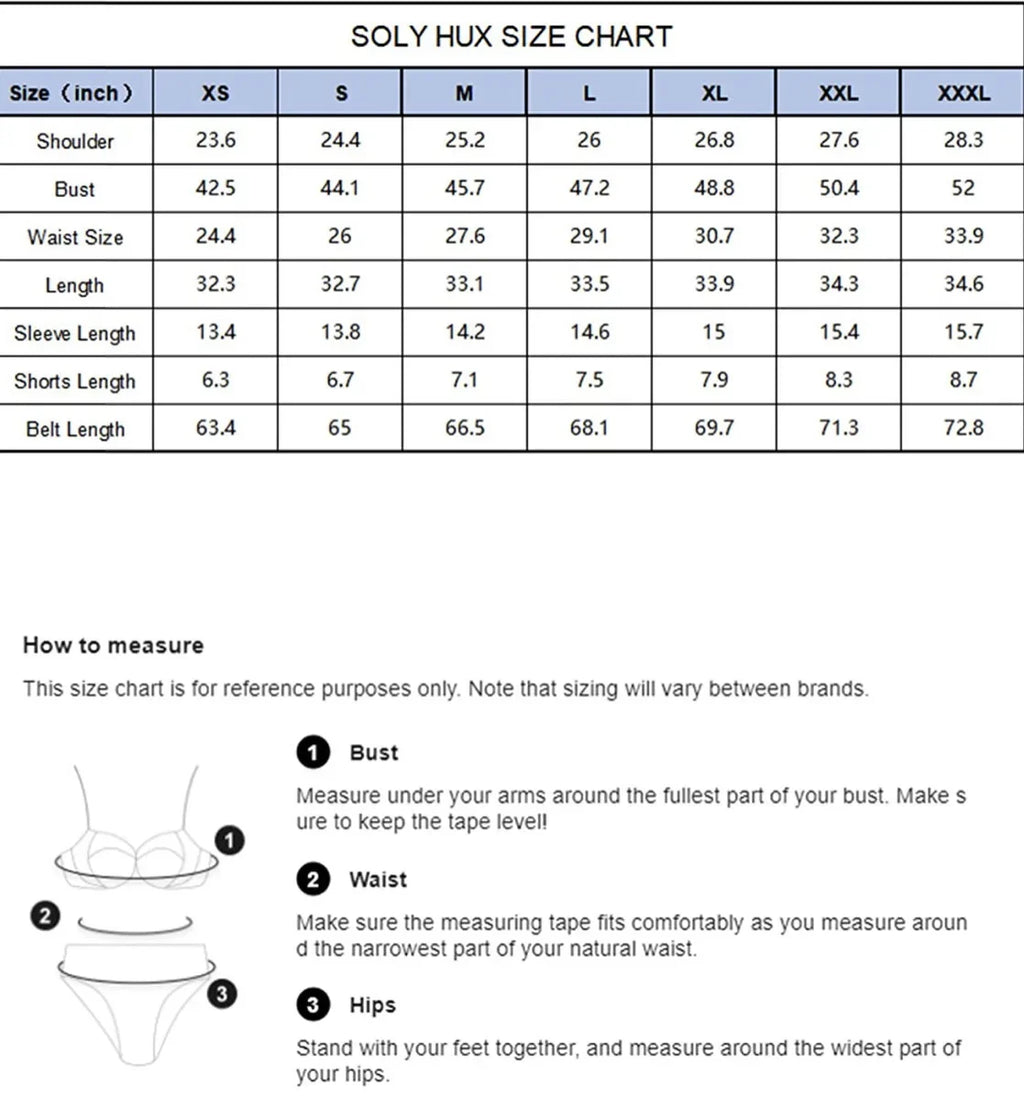 Women's Sexy Pajamas Nightgowns Lingerie Shorts 4-piece