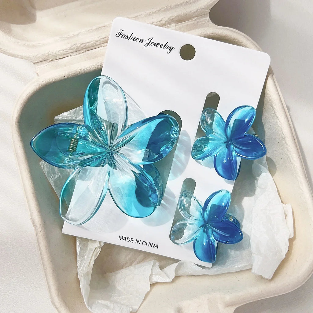 Egg Flower Hair Clips Gradient Candy Colors