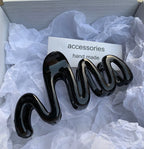 Jelly Wave Hair Claw Hairpin.