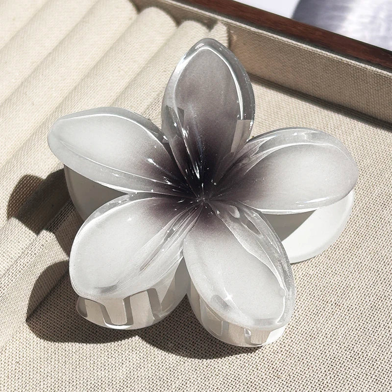 Hawaiian Gradient Flower Hair Claw Clip