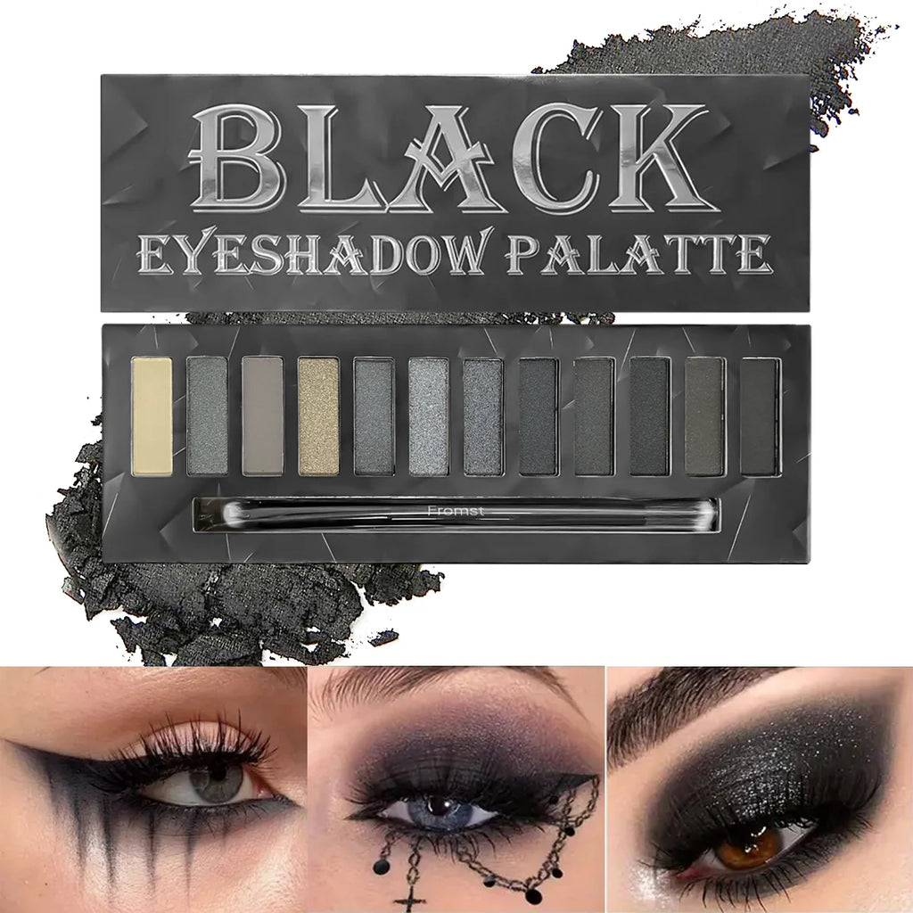 12 Color Matte Eyeshadow Plate Eye Makeup Waterproof