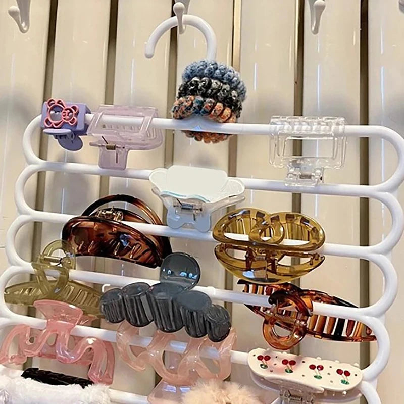 5 Layers Hair Claw Storage Rack Organizer