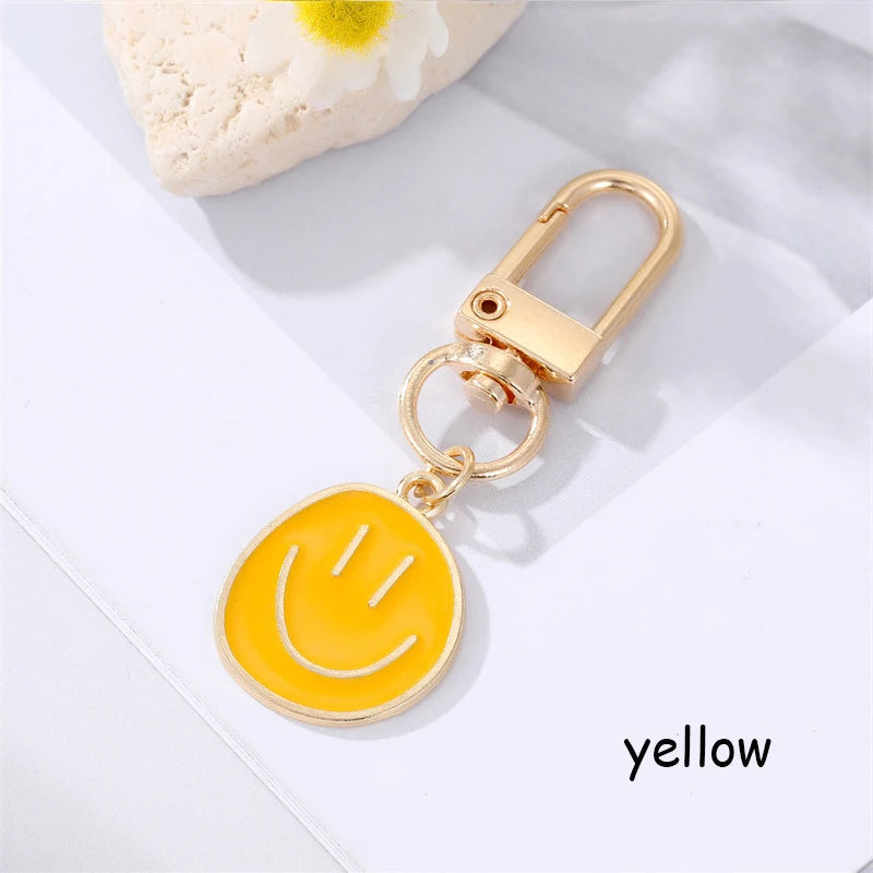 Lovely Smile Face Keychain Cute Bag Accessories.