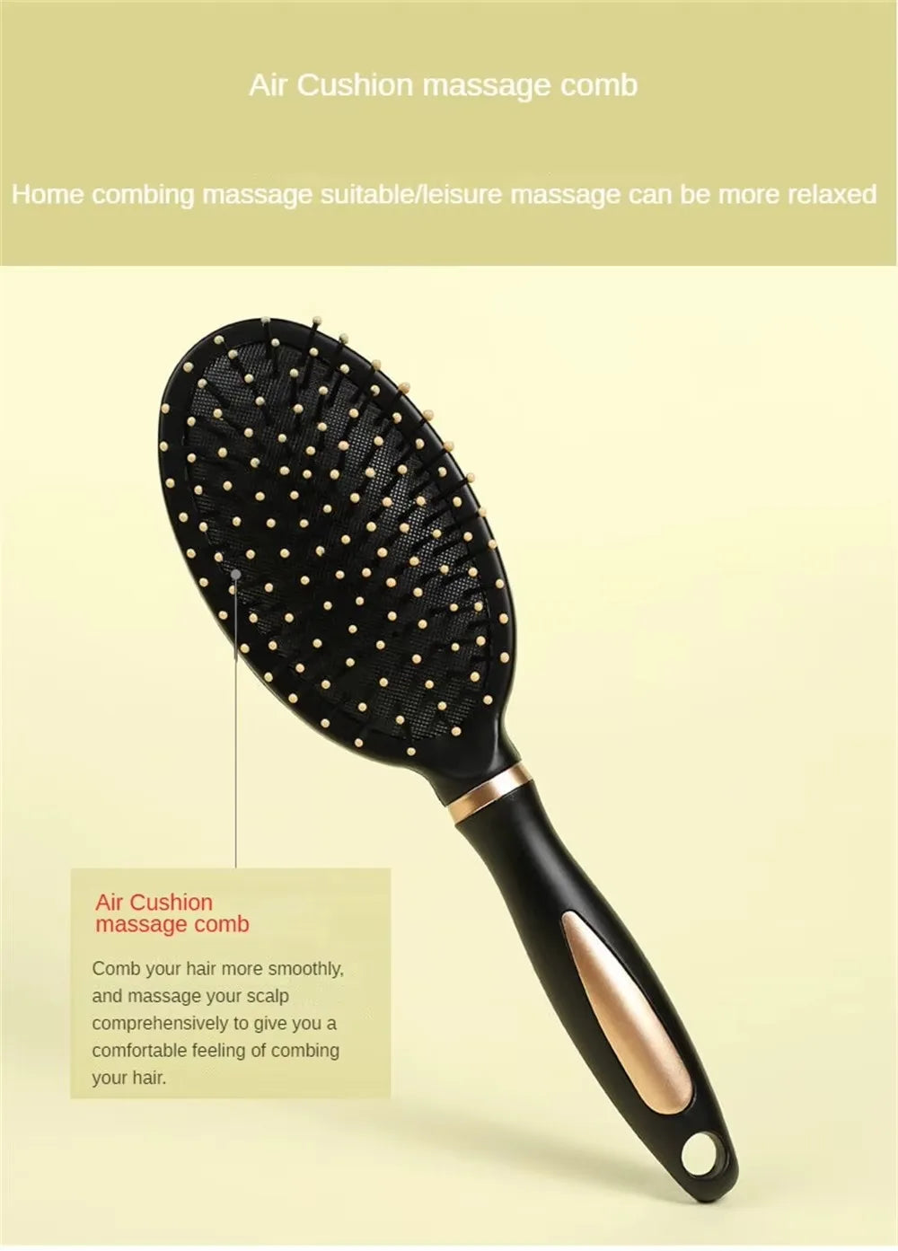 Professional Salon Straight Smooth Paddle Hair Brush.