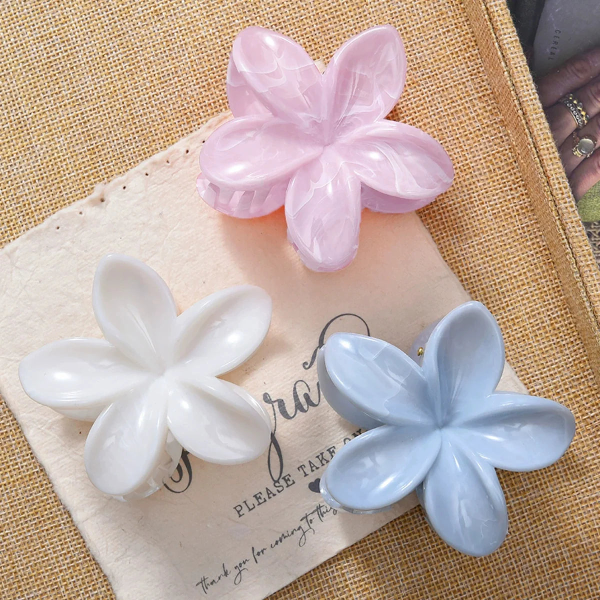 Egg Flower Hair Clips Gradient Candy Colors