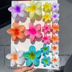 Egg Flower Hair Clips Gradient Candy Colors