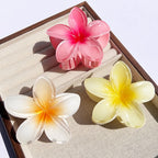 Hawaiian Gradient Flower Hair Claw Clip
