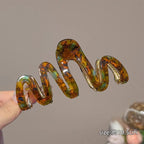 Jelly Wave Hair Claw Hairpin.