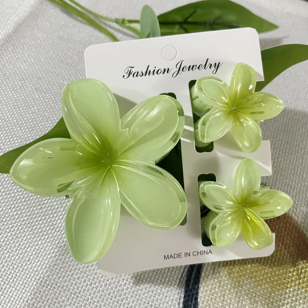 Egg Flower Hair Clips Gradient Candy Colors