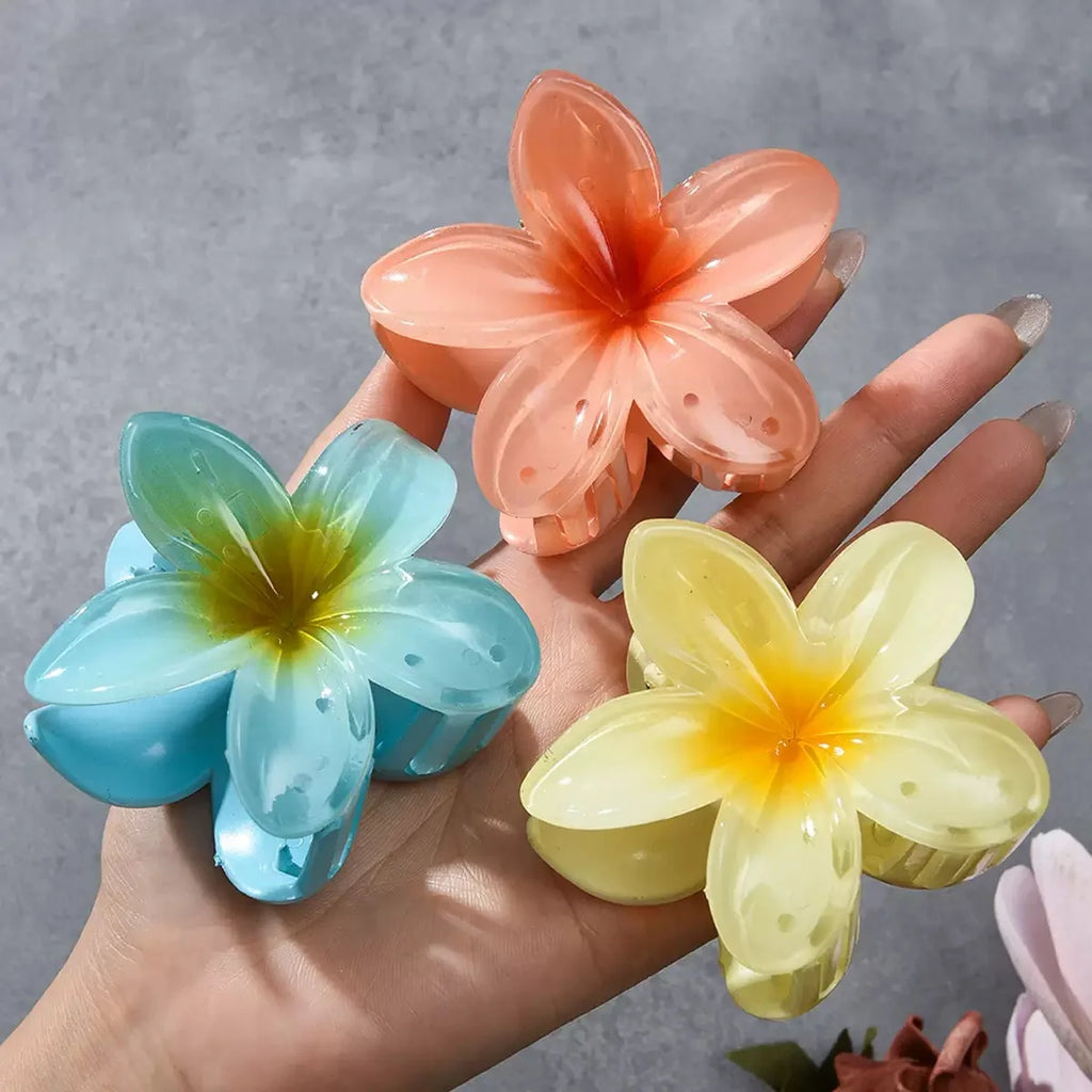 Egg Flower Hair Clips Gradient Candy Colors