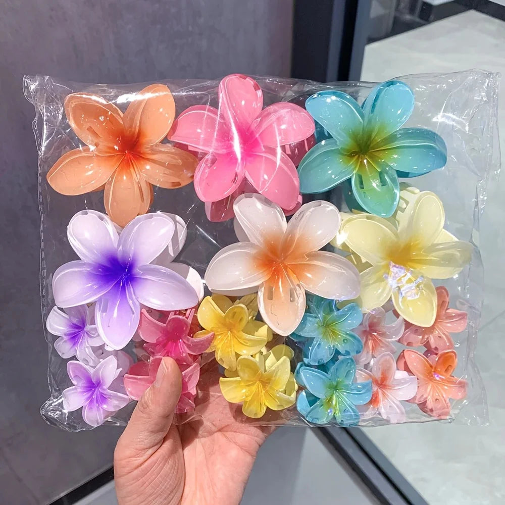 Egg Flower Hair Clips Gradient Candy Colors