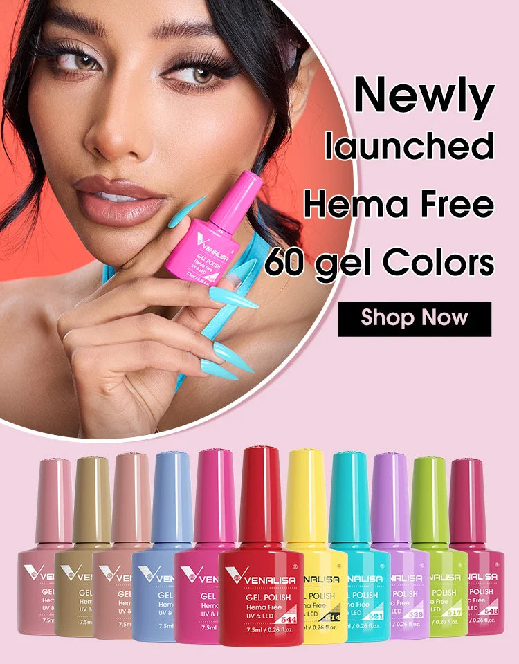 VENALISA Nail Glitter Gel Polish Semi Permanent Gellack.