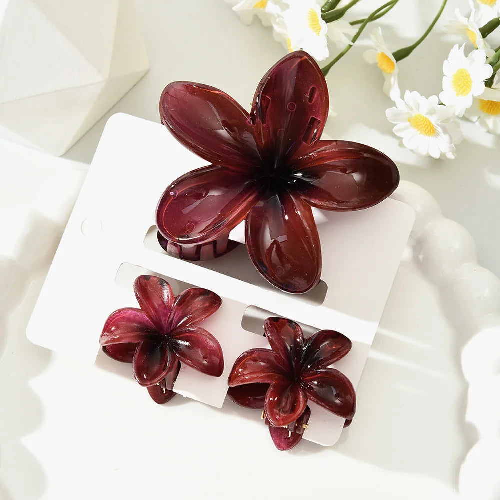 Egg Flower Hair Clips Gradient Candy Colors