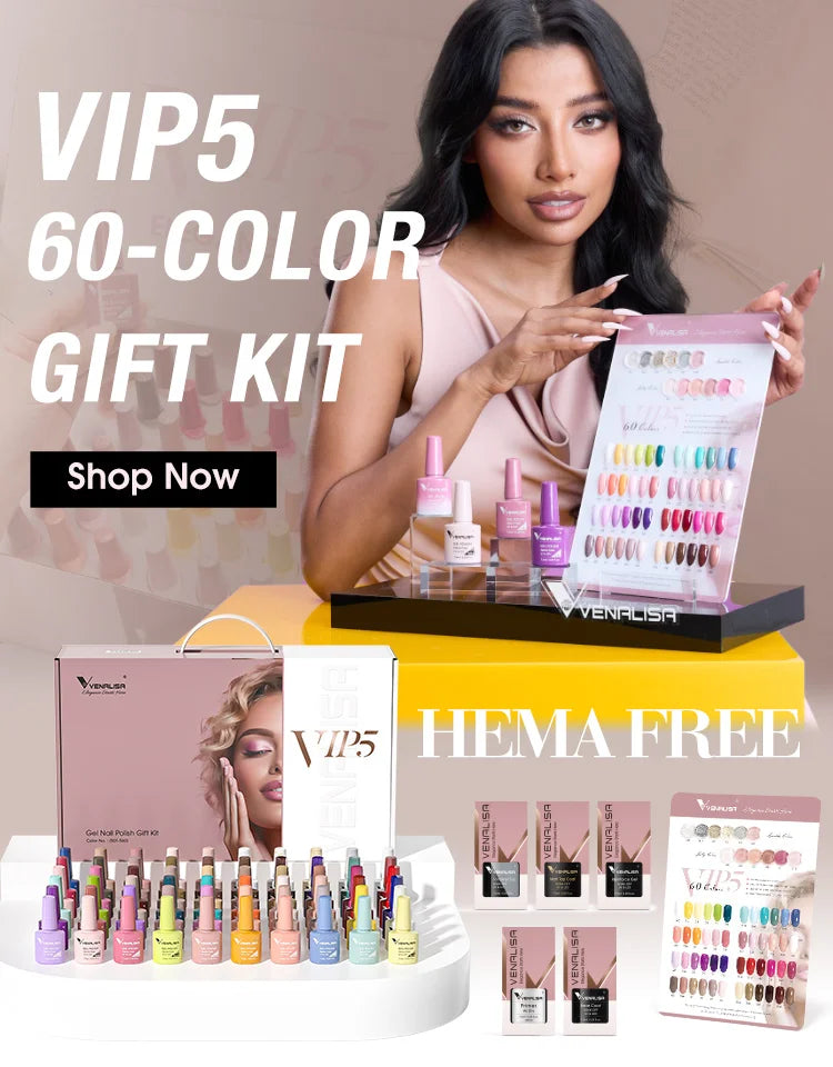 VENALISA Nail Glitter Gel Polish Semi Permanent Gellack.