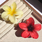 Hawaiian Gradient Flower Hair Claw Clip