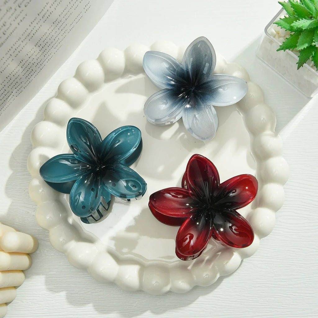 Egg Flower Hair Clips Gradient Candy Colors
