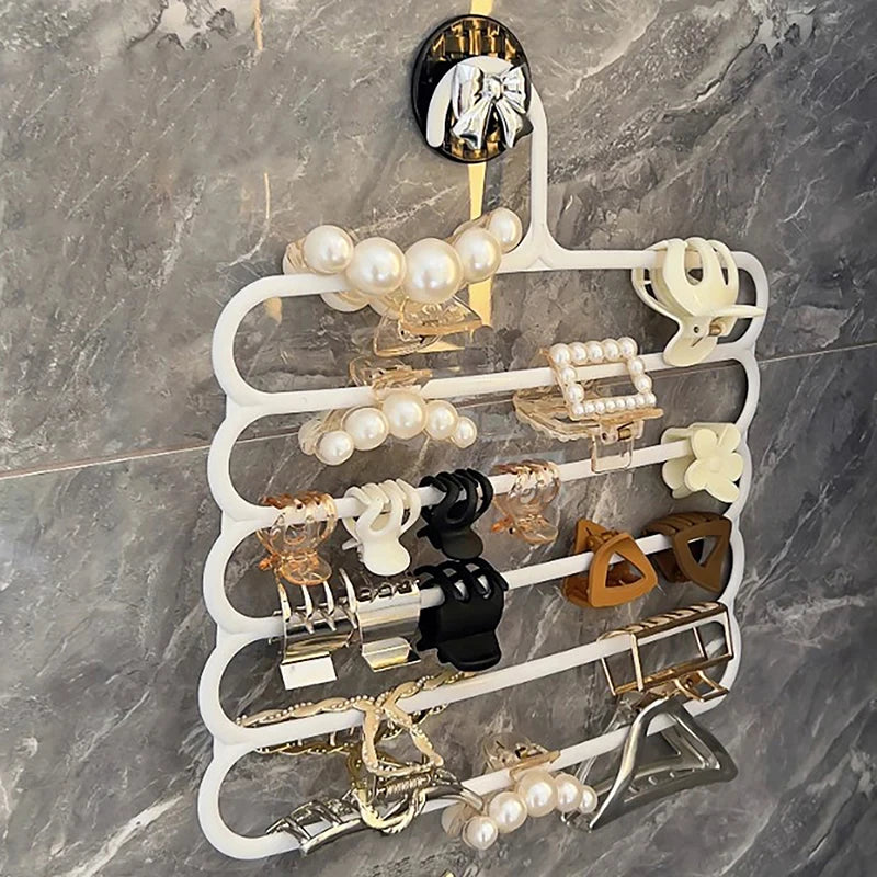5 Layers Hair Claw Storage Rack Organizer